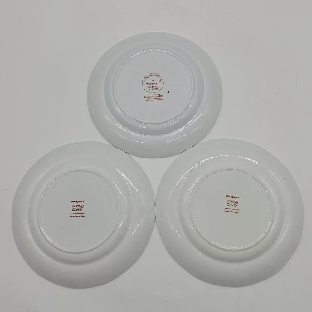 3x Wedgwood Flying Cloud Georgetown Collection Rust 6